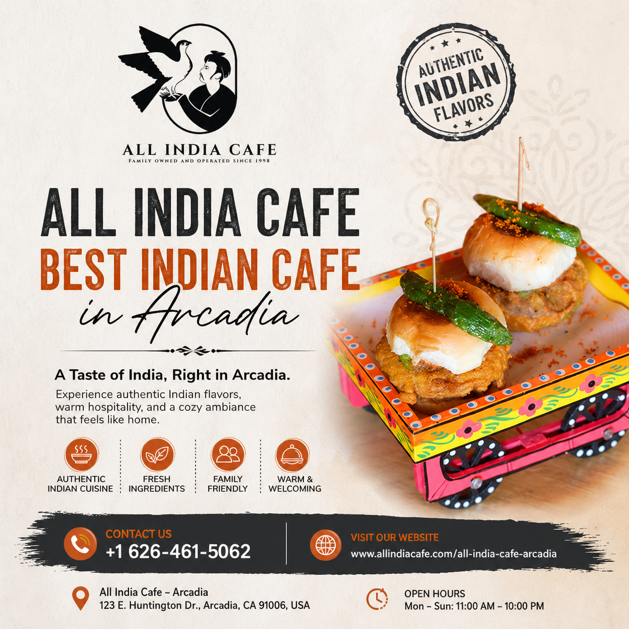 All India Cafe - Indian Restaurant in Arcadia